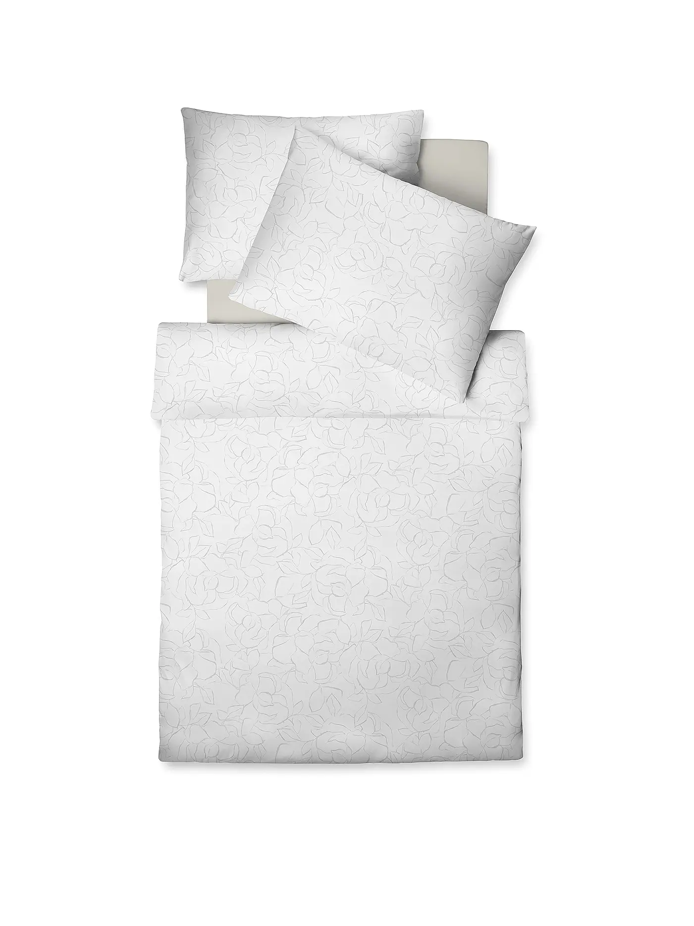 FLEURESSE | Tencel Bettwäsche White Dream 70x90cm/140x200cm Weiss | 